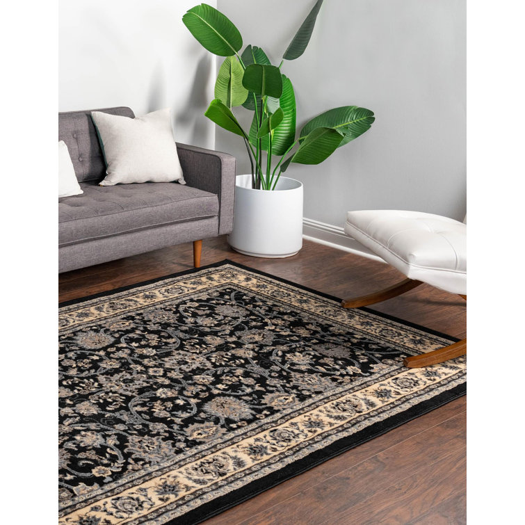 GAKKIN HANABATSU RUG BLACK | signalstationpizza.com